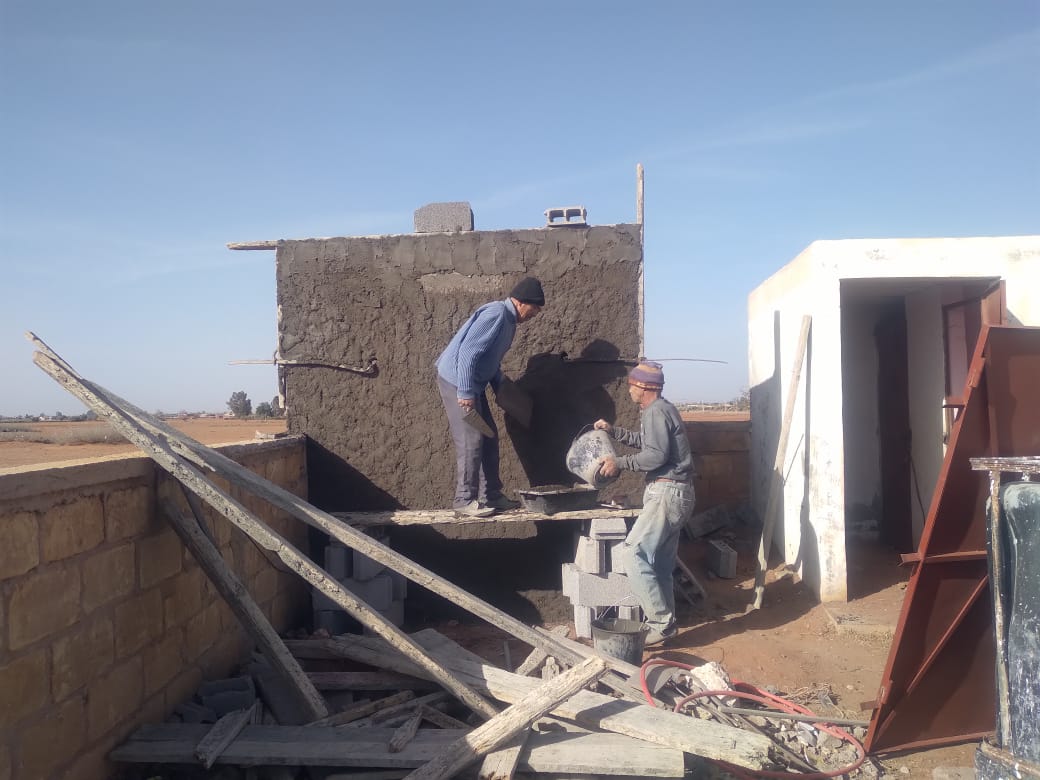 Rénovation de l'école — travaux de maçonnerie